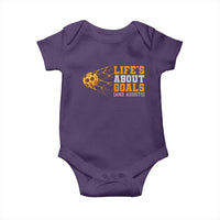Funny Soccer Baby Onesie Life Is About Goals And Assists Youth Soccer - Wonder Print Shop