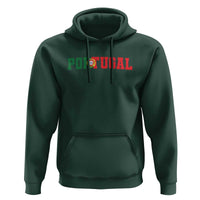 Vintage Portugal Hoodie Classic Portuguese Flag Retro Varsity Futebol - Wonder Print Shop
