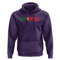 Vintage Portugal Hoodie Classic Portuguese Flag Retro Varsity Futebol - Wonder Print Shop
