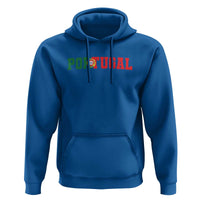 Vintage Portugal Hoodie Classic Portuguese Flag Retro Varsity Futebol - Wonder Print Shop