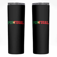 Vintage Portugal Skinny Tumbler Classic Portuguese Flag Retro Varsity Futebol - Wonder Print Shop