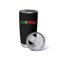 Vintage Portugal Tumbler Cup Classic Portuguese Flag Retro Varsity Futebol - Wonder Print Shop