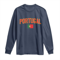 Portugal Long Sleeve Shirt Portuguese Flag Futebol Fan - Wonder Print Shop