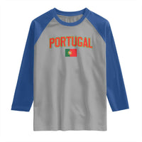 Portugal Raglan Shirt Portuguese Flag Futebol Fan - Wonder Print Shop