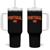 Portugal Tumbler With Handle Portuguese Flag Futebol Fan - Wonder Print Shop