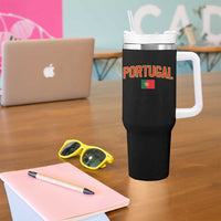 Portugal Tumbler With Handle Portuguese Flag Futebol Fan - Wonder Print Shop