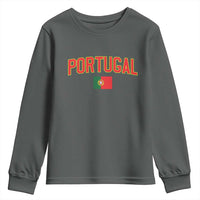 Portugal Youth Sweatshirt Portuguese Flag Futebol Fan - Wonder Print Shop