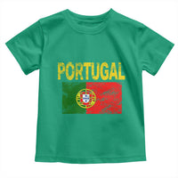 Portugal Flag Toddler T Shirt Retro Vintage Portuguese Flags Futebol - Wonder Print Shop