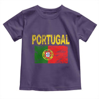 Portugal Flag Toddler T Shirt Retro Vintage Portuguese Flags Futebol - Wonder Print Shop