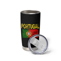Portugal Flag Tumbler Cup Retro Vintage Portuguese Flags Futebol - Wonder Print Shop