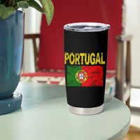 Portugal Flag Tumbler Cup Retro Vintage Portuguese Flags Futebol - Wonder Print Shop