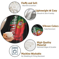 Portugal Flag Throw Blanket Retro Vintage Futebol Portuguese Flags - Wonder Print Shop