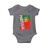 Portugal Flag Baby Onesie Retro Vintage Futebol Portuguese Flags - Wonder Print Shop
