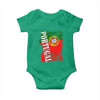 Portugal Flag Baby Onesie Retro Vintage Futebol Portuguese Flags - Wonder Print Shop