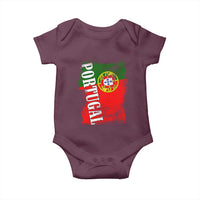Portugal Flag Baby Onesie Retro Vintage Futebol Portuguese Flags - Wonder Print Shop