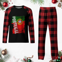 Portugal Flag Plaid Pajama Set Retro Vintage Futebol Portuguese Flags - Wonder Print Shop