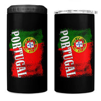 Portugal Flag 4 in 1 Can Cooler Tumbler Retro Vintage Futebol Portuguese Flags - Wonder Print Shop