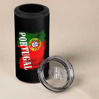 Portugal Flag 4 in 1 Can Cooler Tumbler Retro Vintage Futebol Portuguese Flags - Wonder Print Shop
