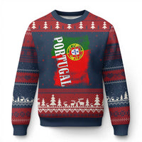 Portugal Flag Ugly Christmas Sweater Retro Vintage Futebol Portuguese Flags - Wonder Print Shop
