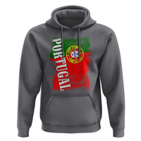 Portugal Flag Hoodie Retro Vintage Futebol Portuguese Flags - Wonder Print Shop