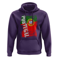 Portugal Flag Hoodie Retro Vintage Futebol Portuguese Flags - Wonder Print Shop