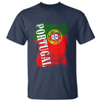 Portugal Flag T Shirt Retro Vintage Futebol Portuguese Flags - Wonder Print Shop