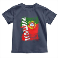 Portugal Flag Toddler T Shirt Retro Vintage Futebol Portuguese Flags - Wonder Print Shop