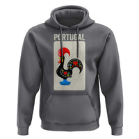 Portuguese Rooster Hoodie Galo de Barcelos Portugal Roots Pride Heritage Gift - Wonder Print Shop