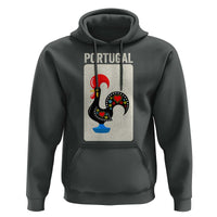 Portuguese Rooster Hoodie Galo de Barcelos Portugal Roots Pride Heritage Gift - Wonder Print Shop