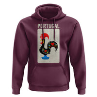 Portuguese Rooster Hoodie Galo de Barcelos Portugal Roots Pride Heritage Gift - Wonder Print Shop