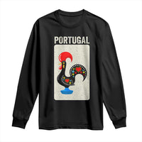 Portuguese Rooster Long Sleeve Shirt Galo de Barcelos Portugal Roots Pride Heritage Gift - Wonder Print Shop