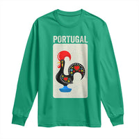 Portuguese Rooster Long Sleeve Shirt Galo de Barcelos Portugal Roots Pride Heritage Gift - Wonder Print Shop