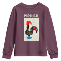 Portuguese Rooster Youth Sweatshirt Galo de Barcelos Portugal Roots Pride Heritage Gift - Wonder Print Shop