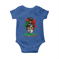 Portuguese Girl Baby Onesie Messy Bun Portugal Flag Roots Heritage Pride Gift - Wonder Print Shop