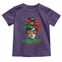 Portuguese Girl Toddler T Shirt Messy Bun Portugal Flag Roots Heritage Pride Gift - Wonder Print Shop