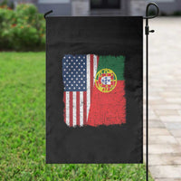 Portuguese American Flag Garden Flag Retro Vintage USA Portugal Roots Heritage Pride - Wonder Print Shop