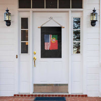 Portuguese American Flag Garden Flag Retro Vintage USA Portugal Roots Heritage Pride - Wonder Print Shop