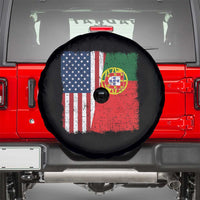 Portuguese American Flag Spare Tire Cover Retro Vintage USA Portugal Roots Heritage Pride - Wonder Print Shop