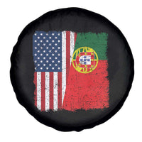 Portuguese American Flag Spare Tire Cover Retro Vintage USA Portugal Roots Heritage Pride - Wonder Print Shop
