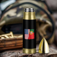 Portuguese American Flag Bullet Tumbler Retro Vintage USA Portugal Roots Heritage Pride - Wonder Print Shop