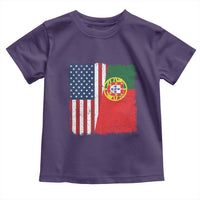 Portuguese American Flag Toddler T Shirt Retro Vintage USA Portugal Roots Heritage Pride - Wonder Print Shop