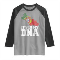 Its in My DNA Portugal Raglan Shirt Portuguese Flag Portugal Boy Girl Gift - Wonder Print Shop