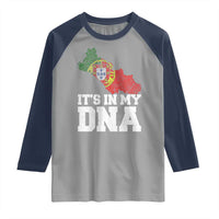 Its in My DNA Portugal Raglan Shirt Portuguese Flag Portugal Boy Girl Gift - Wonder Print Shop