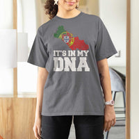 Its in My DNA Portugal T Shirt For Women Portuguese Flag Portugal Boy Girl Gift - Wonder Print Shop