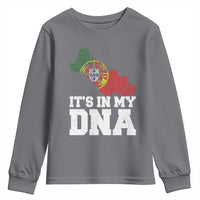 Its in My DNA Portugal Youth Sweatshirt Portuguese Flag Portugal Boy Girl Gift - Wonder Print Shop