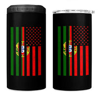 Portuguese Flag 4 in 1 Can Cooler Tumbler Vintage USA Flag Portugal Pride Gifts - Wonder Print Shop