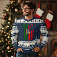 Portuguese Flag Ugly Christmas Sweater Vintage USA Flag Portugal Pride Gifts - Wonder Print Shop