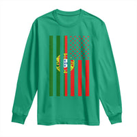 Portuguese Flag Long Sleeve Shirt Vintage USA Flag Portugal Pride Gifts - Wonder Print Shop