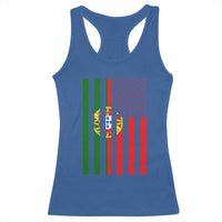 Portuguese Flag Racerback Tank Top Vintage USA Flag Portugal Pride Gifts - Wonder Print Shop
