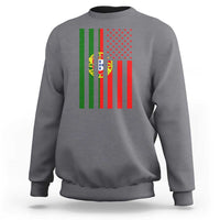 Portuguese Flag Sweatshirt Vintage USA Flag Portugal Pride Gifts - Wonder Print Shop